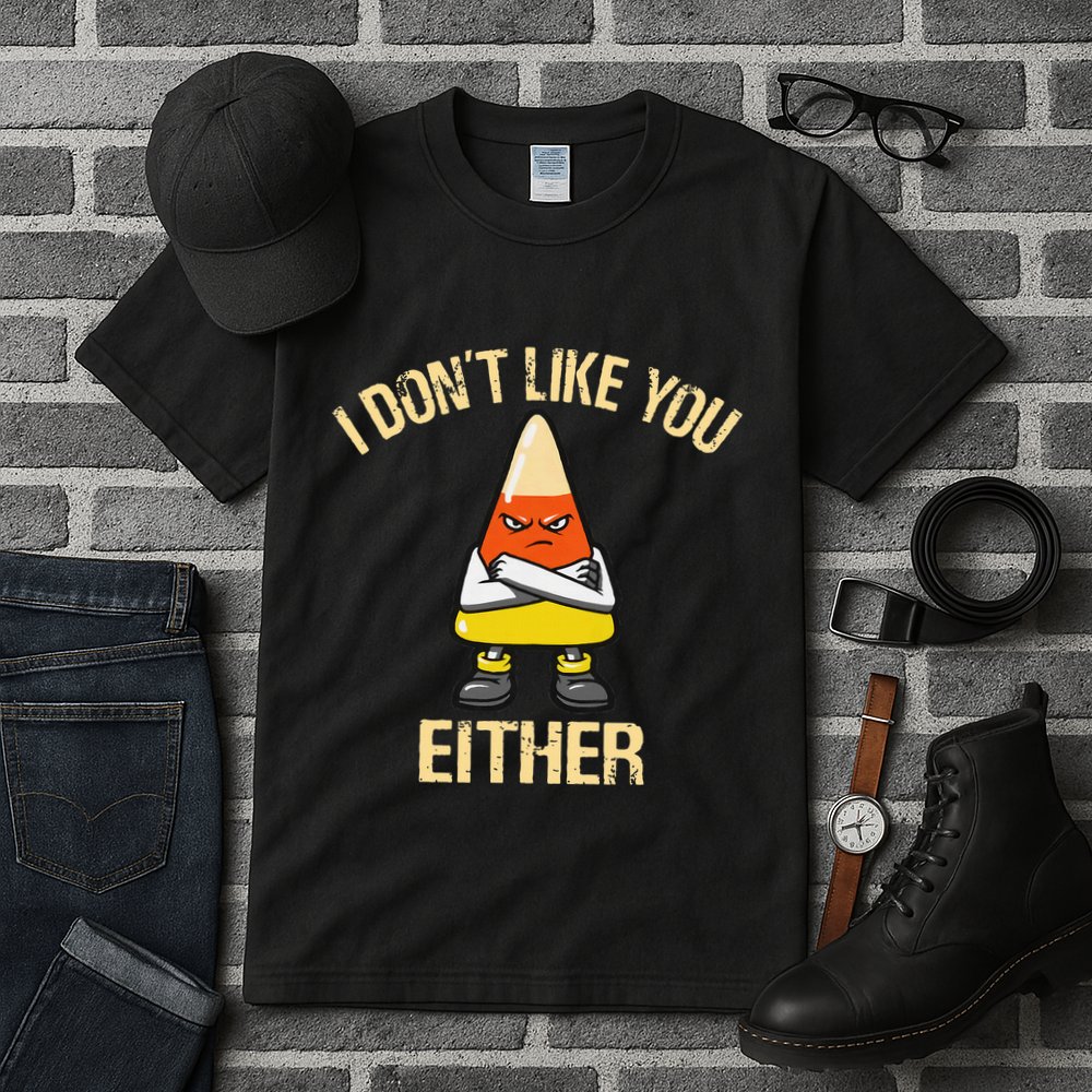 I DonT Like You Either Candy Corn Tall T-Shirt