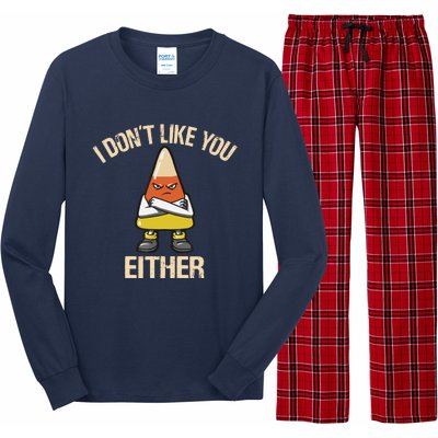 I Dont Like You Either Candy Corn Long Sleeve Pajama Set