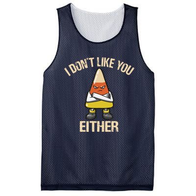 I Dont Like You Either Candy Corn Mesh Reversible Basketball Jersey Tank