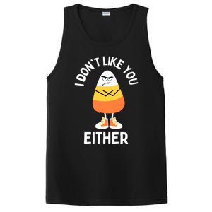 I Dont Like You Either Candy Corn Sarcastic Funny Halloween PosiCharge Competitor Tank