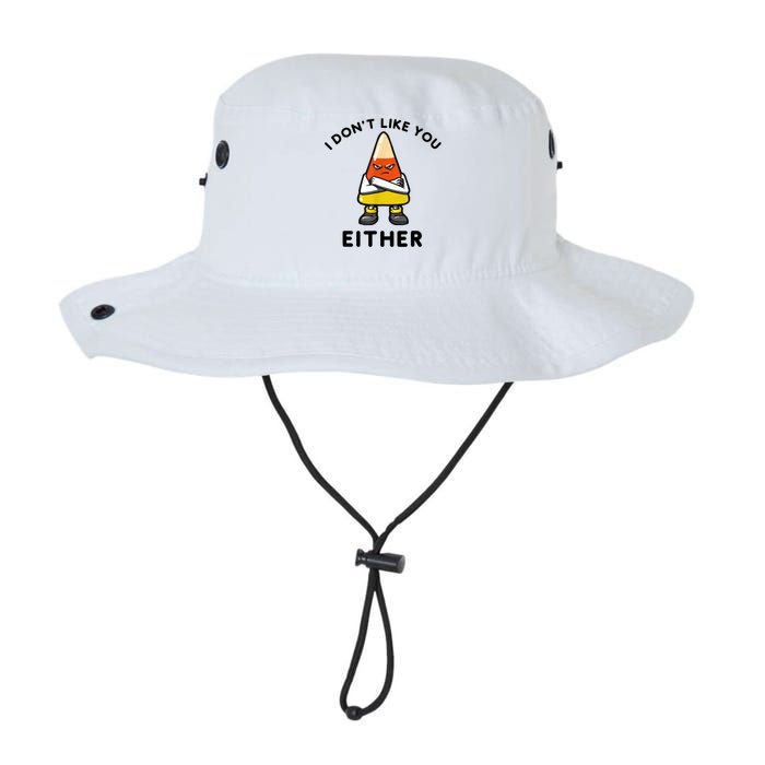 I Don't Like You Either Funny Halloween Candy Corn Legacy Cool Fit Booney Bucket Hat