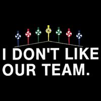 I Don’T Like Our Team Flat Bill Trucker Hat