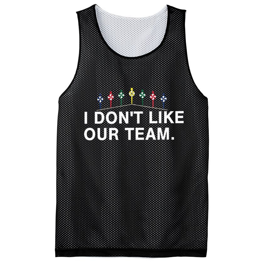 I Don’T Like Our Team Mesh Reversible Basketball Jersey Tank