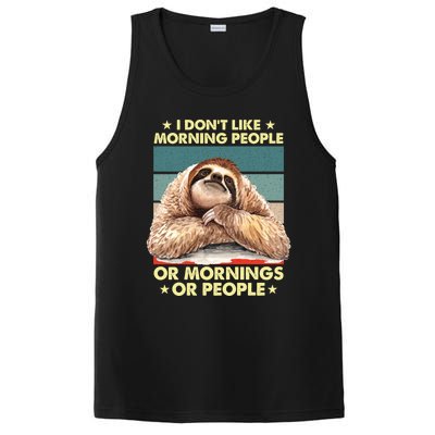 I Don´t Like Morning People Or Mornings Or People Sloth Gift PosiCharge Competitor Tank