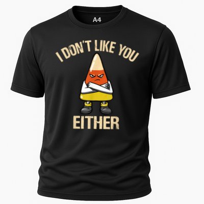 I Don't Like You Either Funny Halloween Candy Corn Performance Shirt