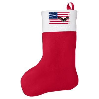 Independence Day Land Of The Free Because Of The Brave Gift Felt Holiday Christmas Stocking