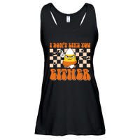 I DonT Like You Either Funny Candy Corn Halloween Costume Ladies Essential Flowy Tank