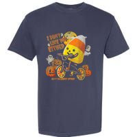 I Dont Like You Either Funny Halloween Candy Corn Boy Garment-Dyed Heavyweight T-Shirt