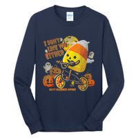 I Dont Like You Either Funny Halloween Candy Corn Boy Tall Long Sleeve T-Shirt