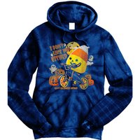 I Dont Like You Either Funny Halloween Candy Corn Boy Tie Dye Hoodie