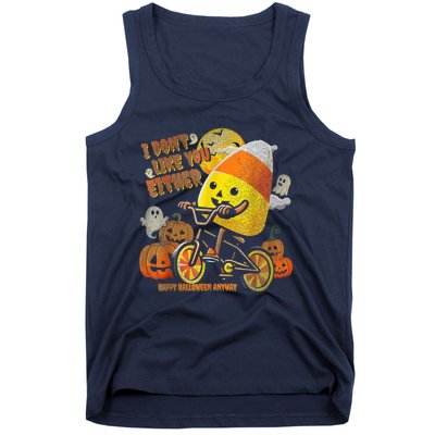 I Dont Like You Either Funny Halloween Candy Corn Boy Tank Top