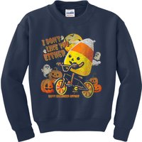 I Dont Like You Either Funny Halloween Candy Corn Boy Kids Sweatshirt