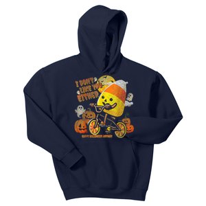 I Dont Like You Either Funny Halloween Candy Corn Boy Kids Hoodie