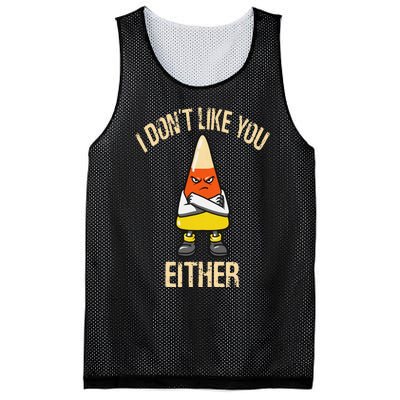 i don't like you either candy corn Mesh Reversible Basketball Jersey Tank