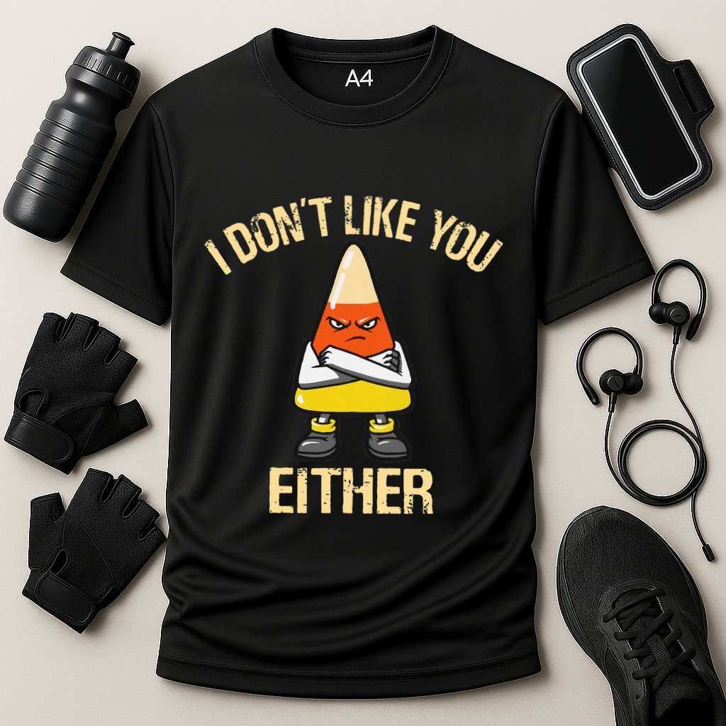 i don't like you either candy corn Performance Shirt