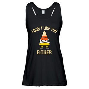 i don't like you either candy corn Ladies Essential Flowy Tank