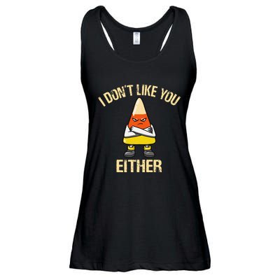 i don't like you either candy corn Ladies Essential Flowy Tank