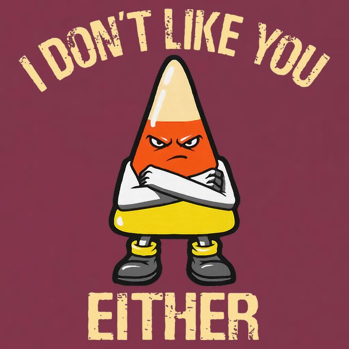 i don't like you either candy corn 16oz Travel Tumbler