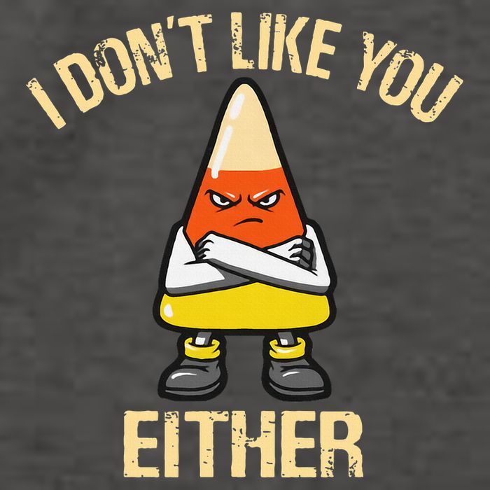 i don't like you either candy corn Vector Backpack