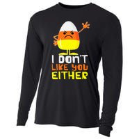 I Don't Like You Either Funny Halloween Candy Corn Cooling Performance Long Sleeve Crew