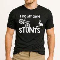 I Do My Own Stunts Mountain Biker Funny Cooling Performance Crew T-Shirt