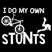 I Do My Own Stunts Mountain Biker Funny Tall T-Shirt