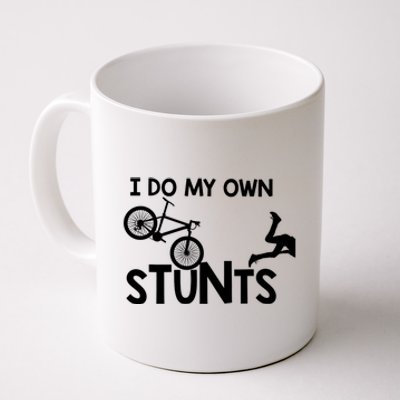 I Do My Own Stunts Mountain Biker Funny Coffee Mug