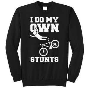 I Do My Own Stunts Broken Arm Hospital Recovery Cast Bicycle Sweatshirt