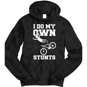 I Do My Own Stunts Broken Arm Hospital Recovery Cast Bicycle Tie Dye Hoodie