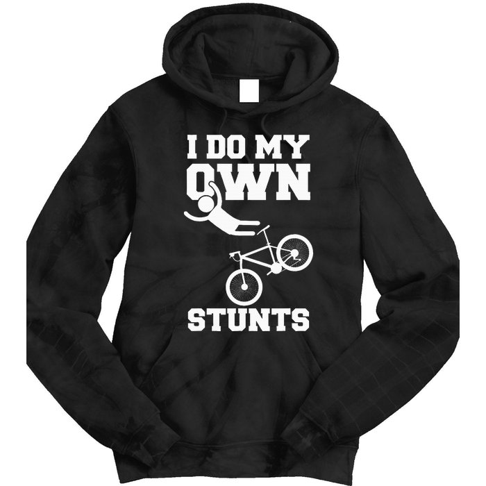 I Do My Own Stunts Broken Arm Hospital Recovery Cast Bicycle Tie Dye Hoodie