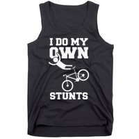 I Do My Own Stunts Broken Arm Hospital Recovery Cast Bicycle Tank Top