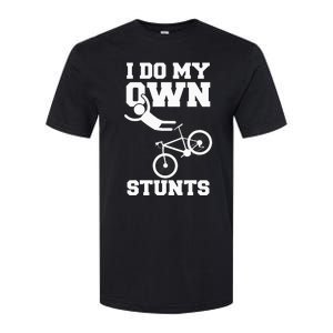 I Do My Own Stunts Broken Arm Hospital Recovery Cast Bicycle Softstyle CVC T-Shirt