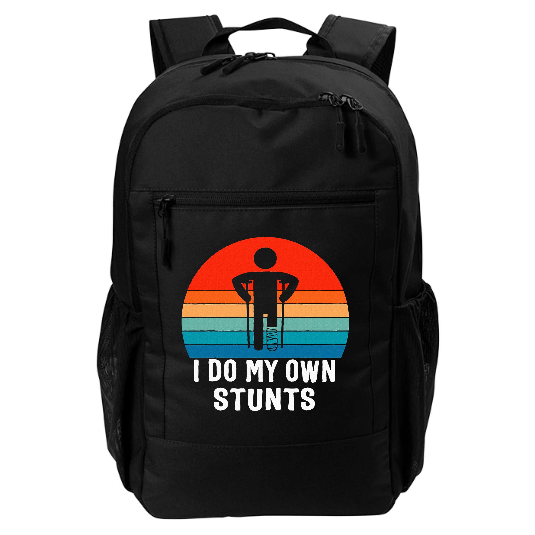 I Do My Own Stunts - Get Well Gift - Injury Leg - Broken Arm Backpack