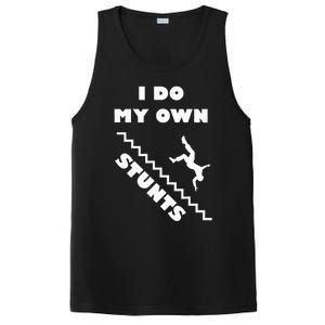 I Do My Own Stunts Stairs Absolutely Hilarious Funny PosiCharge Competitor Tank