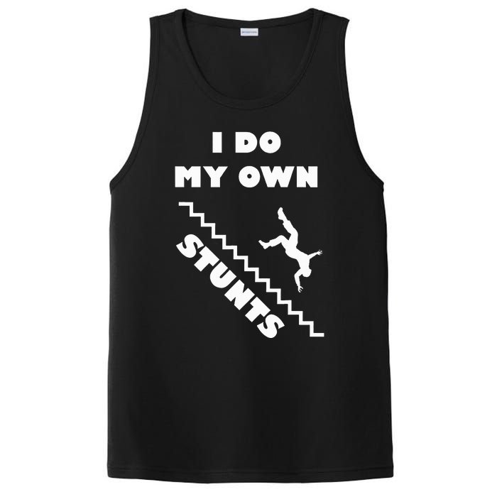 I Do My Own Stunts Stairs Absolutely Hilarious Funny PosiCharge Competitor Tank