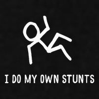 I Do My Own Stunts Ladies PosiCharge Tri-Blend Wicking Tank