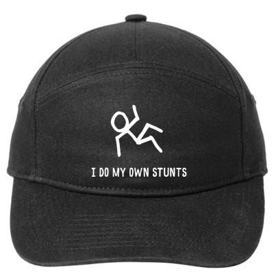 I Do My Own Stunts 7-Panel Snapback Hat
