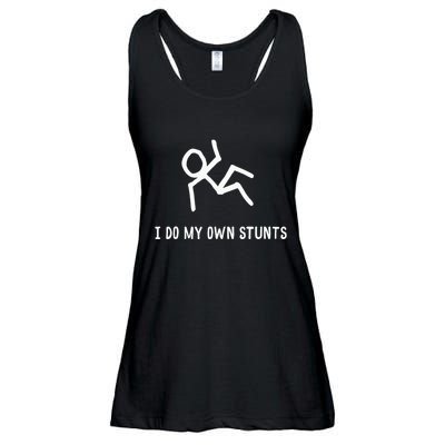 I Do My Own Stunts Ladies Essential Flowy Tank