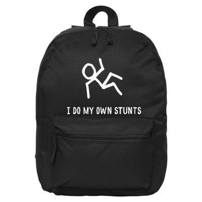 I Do My Own Stunts 16 in Basic Backpack