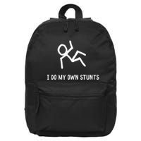 I Do My Own Stunts 16 in Basic Backpack