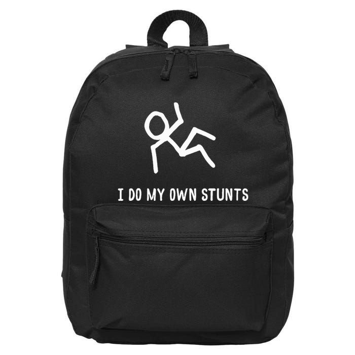 I Do My Own Stunts 16 in Basic Backpack