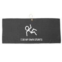 I Do My Own Stunts Large Microfiber Waffle Golf Towel