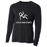 I Do My Own Stunts Cooling Performance Long Sleeve Crew