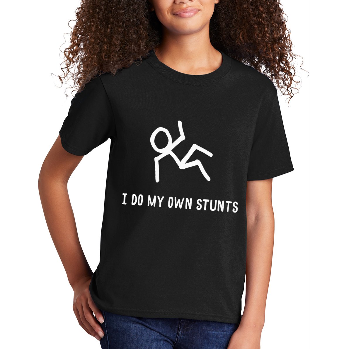 I Do My Own Stunts Kids T-Shirt