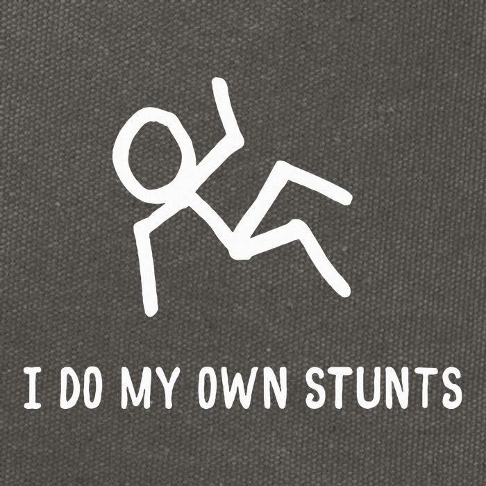 I Do My Own Stunts Cotton Canvas Backpack