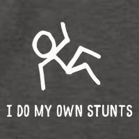 I Do My Own Stunts Vector Backpack