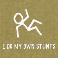 I Do My Own Stunts Garment-Dyed Women's Muscle Tee