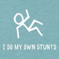 I Do My Own Stunts Sueded Cloud Jersey T-Shirt