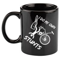 I Do My Own Stunts Funny Quote Gift 11oz C Handle Ceramic Mug