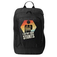 I Do My Own Stunts Broken Arm Gifts Funny Injury City Backpack